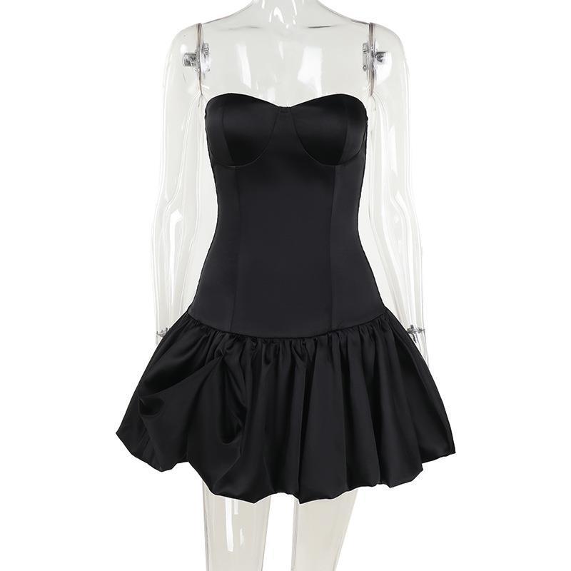 Fashion Temperament Slim Tube Top High Sense Dress